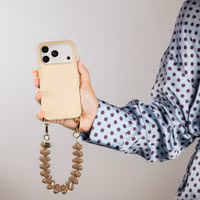 Selencia Coque arrière Rivièra avec MagSafe avec crochets amovibles Apple iPhone 17 Pro - Milky Latte