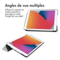 imoshion Coque tablette Trifold Apple iPad 9 (2021) 10.2 pouces / iPad 8 (2020) 10.2 pouces / iPad 7 (2019) 10.2 pouces - Vert clair