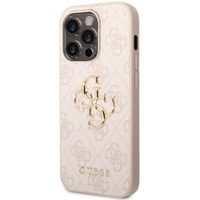 Guess Coque 4G Metal Logo Backcover Apple iPhone 14 Pro Max - Rose