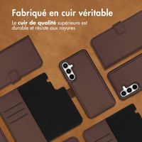 Accezz Premium Leather 2 in 1 Wallet Bookcase Samsung Galaxy A35 - Marron