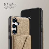 Selencia Coque de télephone Sera avec cordon et porte-cartes enveloppe Samsung Galaxy S25 / S24 - Taupe