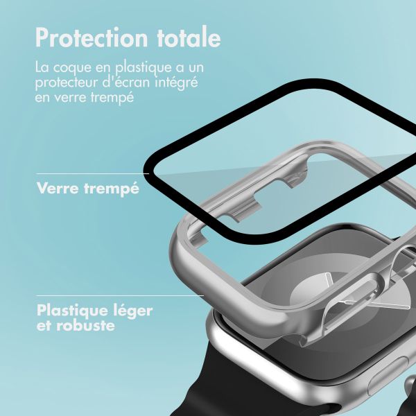 imoshion Coque rigide brillante à couverture complète Apple Watch 1 / 2 / 3 - 38 mm - Argent