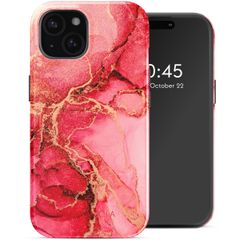 Selencia Coque arrière Vivid avec MagSafe Apple iPhone 15 - Rosy Marble