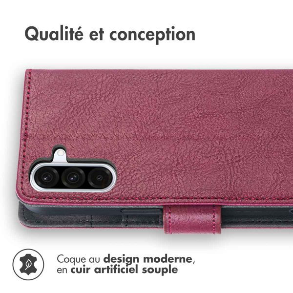 imoshion Étui de télephone portefeuille de luxe Samsung Galaxy A36 - Bordeaux