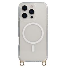 Selencia Coque arrière Rivièra MagSafe avec crochets amovibles Apple iPhone 16 Pro - Transparent