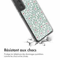 imoshion Coque Design Samsung Galaxy S21 FE - Bloom Love Sage Green