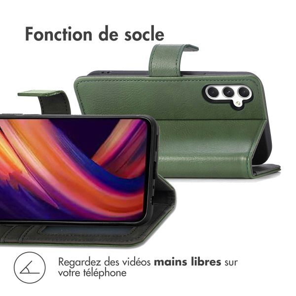imoshion Étui de télephone portefeuille de luxe Samsung Galaxy A25 (5G) - Vert