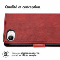 imoshion Étui de télephone portefeuille de luxe Apple iPhone 17e / 16e - Rouge