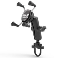 RAM Mounts Support de téléphone X-Grip® U-Bolt pour vélo / scooter / moto - Universel - Petit - Noir
