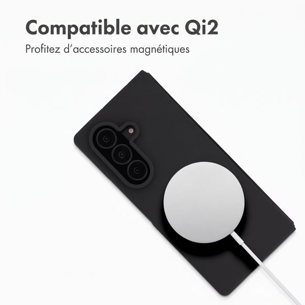 Accezz Coque Liquid Silicone avec MagSafe Samsung Galaxy Z Fold 8 Ultra - Noir