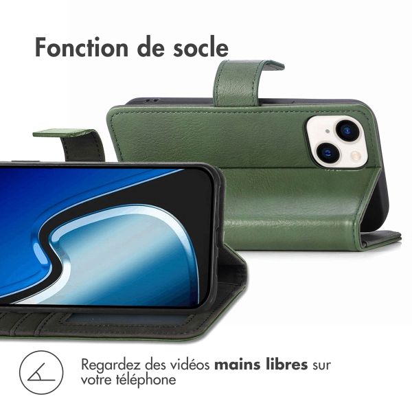 imoshion Étui de télephone portefeuille de luxe Apple iPhone 15 - Vert