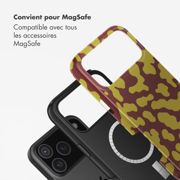 Selencia Coque arrière Vivid avec MagSafe Apple iPhone 17 Pro - Moo'd Olive Dust