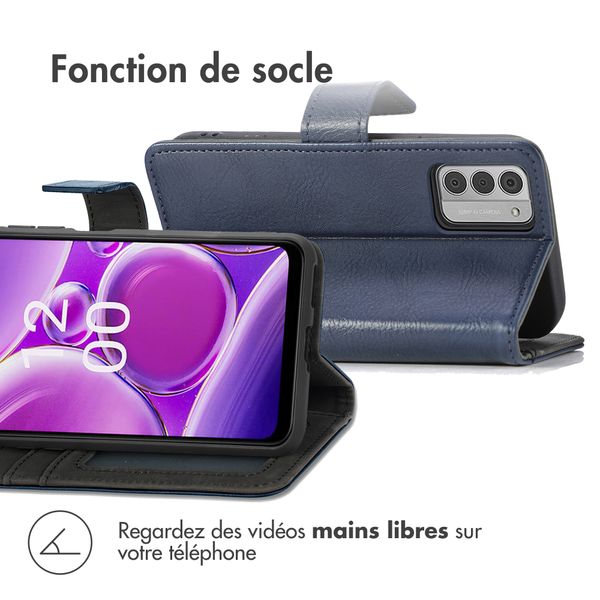 imoshion Étui de télephone portefeuille de luxe Nokia G42 - Bleu foncé