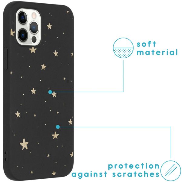 imoshion Coque Design Apple iPhone 12 (Pro) - Stars Gold