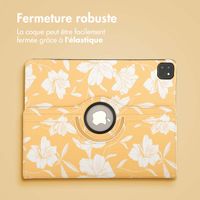 imoshion Coque tablette Design rotatif à 360° Apple iPad Air 13 pouces (2026) M4 / (2025) M3 / (2024) M2 - Yellow Flowers