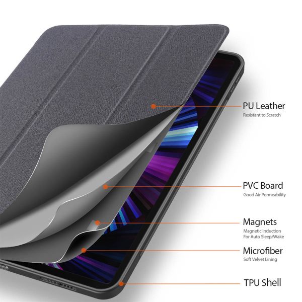 Dux Ducis Coque tablette Domo Apple iPad Pro 11 (2020/2021/2022) - Noir