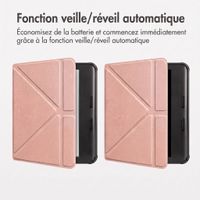 imoshion Étui de liseuse portefeuille Pliable Kobo Libra Colour - Rose Doré