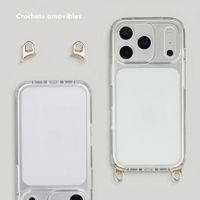 Selencia Coque arrière avec crochets amovibles Apple iPhone 18 Pro / 17 Pro - Transparent