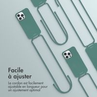 imoshion Coque de couleur avec cordon amovible Apple iPhone 14 Pro Max - Vert foncé