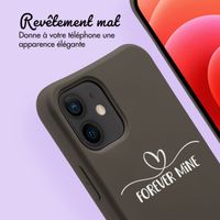 Coque Color MagSafe avec cordon amovible et photo et/ou texte personnalisés Apple iPhone 12 (Pro) - Petit cœur orné