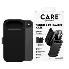 CARE by PanzerGlass Étui de télephone portefeuille Tango 2 en 1 avec MagSafe Apple iPhone Air - Black