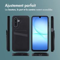 imoshion Coque arrière avec porte-cartes et support Samsung Galaxy A17 (5G) / (4G) - Noir
