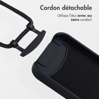 imoshion Coque arrière Color avec cordon amovible et MagSafe Apple iPhone 14 Pro Max - Noir