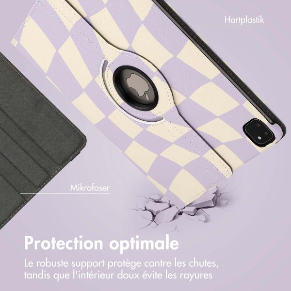 imoshion Coque Design rotatif à 360° Apple iPad Pro 12.9 (2018/2020/2021/2022) - Dancing Cubes