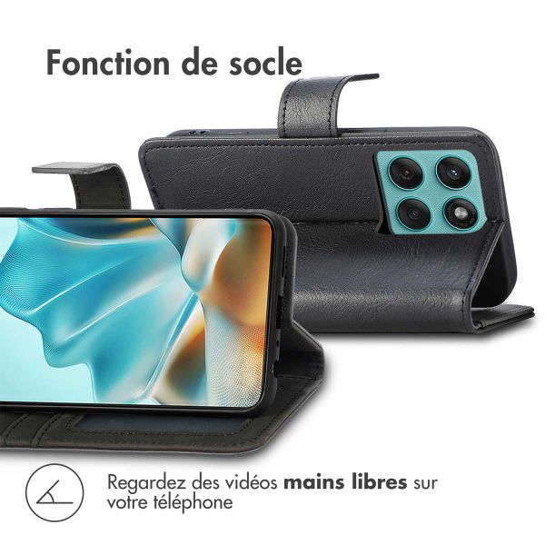 imoshion Étui de télephone portefeuille de luxe Motorola Edge 60 Fusion - Noir