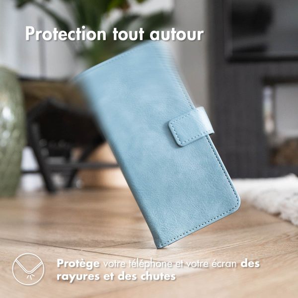 imoshion Étui de télephone portefeuille de luxe Oppo Reno15 F (5G) - Bleu clair