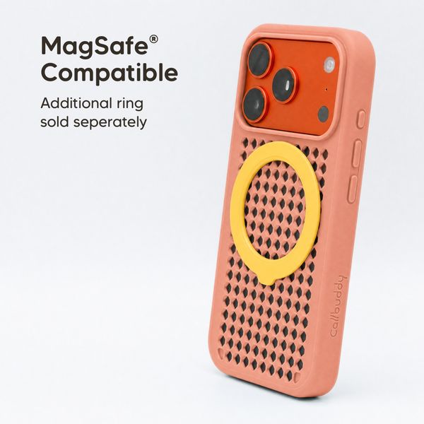 Callbuddy Coque avec strap Apple iPhone 17 Pro - Coral Pop