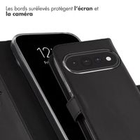 Selencia Étui portefeuille en cuir véritable Google Pixel 11 / 11 Pro - Noir