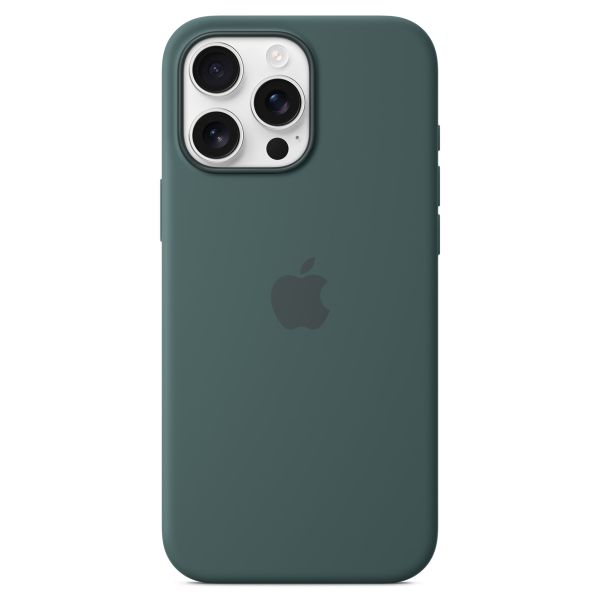 Apple Coque en silicone MagSafe Apple iPhone 16 Pro Max - Lake Green