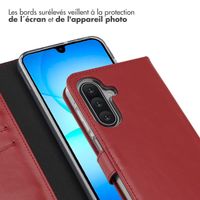 Selencia Étui portefeuille en cuir véritable Samsung Galaxy A17 (5G) / (4G) - Rouge