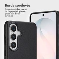 Accezz Étui de télephone portefeuille en cuir 2-en-1 avec MagSafe Samsung Galaxy S26 - Onyx Black