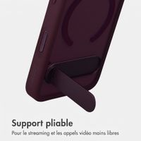 Accezz Coque arrière Hold avec MagSafe Apple iPhone 18 Pro / 17 Pro - Dark Cherry