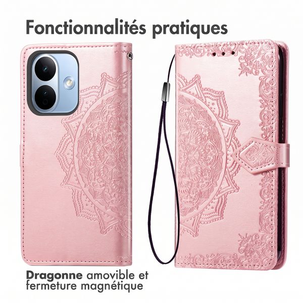 imoshion Etui de télephone Mandala Xiaomi Redmi Note 17 Pro Max - Rose Gold