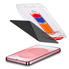 Accezz Protection d'écran en verre trempé avec filtre de confidentialité + Applicateur Samsung Galaxy S26