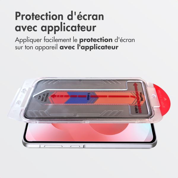 Accezz Protection d'écran en verre trempé avec filtre de confidentialité + Applicateur Samsung Galaxy S26