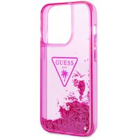 Guess Coque Liquid Glitter Apple iPhone 14 Pro Max - Rose Fuchsia