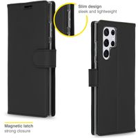 Accezz Étui de télephone Wallet Samsung Galaxy S22 Ultra - Noir