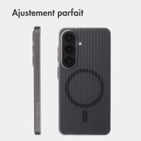 Accezz Coque arrière Lite avec MagSafe | Fluted | Samsung Galaxy S26 - Gris
