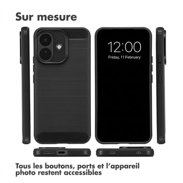 imoshion Coque Brushed Xiaomi Redmi Note 17 Pro - Noir
