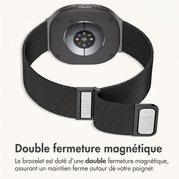 imoshion Bracelet magnétique milanais Samsung Galaxy Watch Ultra 2 (2026) / Ultra (2024/2025) - Noir