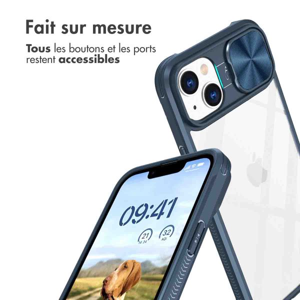 imoshion Coque arrière Camslider Apple iPhone 14 - Bleu foncé