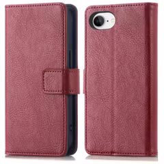 imoshion Étui de télephone portefeuille de luxe Apple iPhone 17e / 16e - Bordeaux