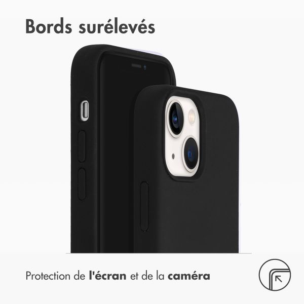 Accezz Coque Liquid Silicone Apple iPhone 13 Mini - Noir