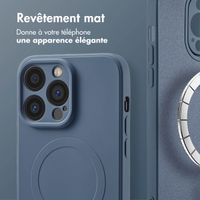 imoshion Coque Couleur avec MagSafe Apple iPhone 14 Pro - Bleu foncé