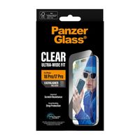 PanzerGlass Protection d'écran Ultra-Wide Fit Anti-bactérienne avec applicateur Apple iPhone 18 Pro / 17 Pro