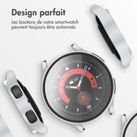 imoshion Coque rigide à couverture complète Samsung Galaxy Watch 4 - 44 mm - Argent
